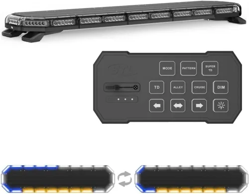 Miniatura 29 de SpeedTech Lights Super Takedown K-Force Elite 47 Barra de luz LED – 180 LED, 540 W montaje en techo advertencia de emergencia para policía, Ámbar