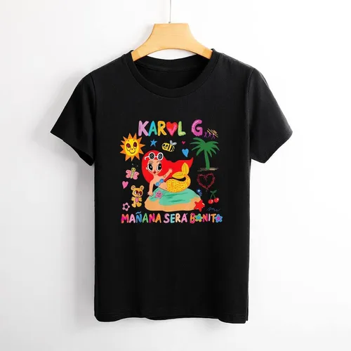 Miniatura 4 de Karols G Shirt Mananas seras Bonitos Camiseta para Mujer
