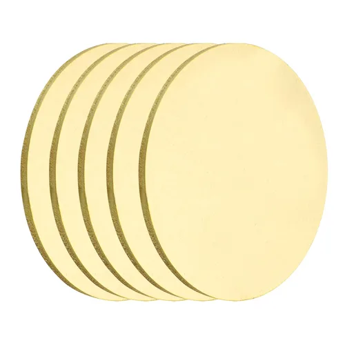 Miniatura 37 de MECCANIXITY 2 Piezas Placa Redonda de Latón, 150mm (5.91") de Diámetro Láminas de Cobre Puro, Lámina de Metal de Latón Cobre H62 de 0.5mm