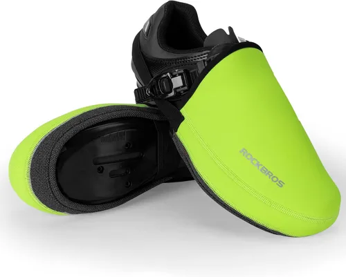 Miniatura 7 de ROCKBROS Cubre dedos para zapatos de ciclismo, sobrezapatillas térmicas para bicicleta para clima frío, protector de puntera Kevlar para hombres