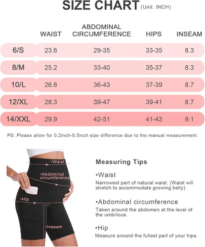 Miniatura 3 de Enerful Pantalones cortos de yoga de maternidad para mujer, sobre el vientre, cómodos, para ciclismo, entrenamiento, activo, embarazo, gimnasio