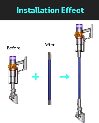 Miniatura 4 de Leemone Varita de Repuesto de Liberación Rápida para Dyson V7 V8 V10 V11 V15 Aspiradora de Palo Inalámbrica Extensión para Dyson V11 V10 V8 V7