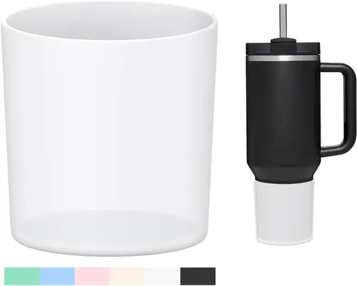 Miniatura 32 de WUQID Bota de silicona superior compatible con Stanley Quencher H2.0 e IceFlow Flip y ProTour de 40oz 30oz 20oz 14oz, se ajusta al mismo diámetro
