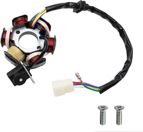 PRO BAT 6 Bobinas 5 Cables Estator Magneto ATV Placa de Estator Magneto para Motor de 50cc 70cc 90cc 110cc 125cc Scooter Chino Dirt Bike Taotao Sunl