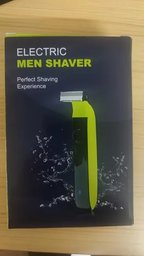 Miniatura 4 de Recortadora de barba para hombres, afeitadora eléctrica híbrida recargable y peluquera corporal, afeitadora facial lavable, 4 peines para hombre