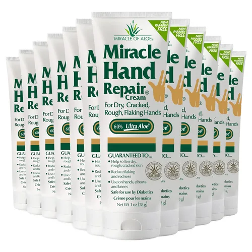 Miniatura 10 de Miracle - Crema reparadora de manos para manos secas y agrietadas, 8 onzas, la mejor crema curativa de manos con 60% de aloe vera, hidratante