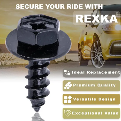 Miniatura 4 de Rexka Perno de tornillo de moldeo basculante para cubierta de parachoques para 90159-60498 Tacoma, Tundra, Highlander, RAV4, ES, GS, is, LS, RX