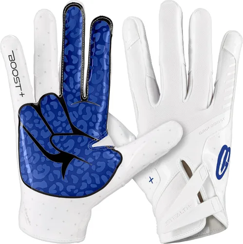 Miniatura 11 de Guantes de fútbol Grip Boost - Peace Stealth 6.0 Boost Plus Tecnología adhesiva - Guantes de fútbol para adultos y jóvenes para receptor abierto