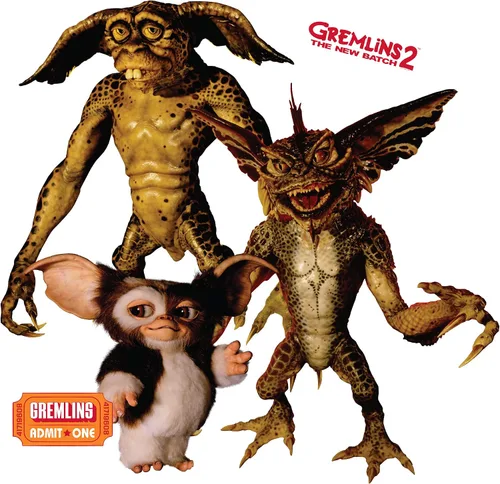 Miniatura 3 de Gremlins - Juego de 2 calcomanías de vinilo movibles para pared, ventanas, puertas