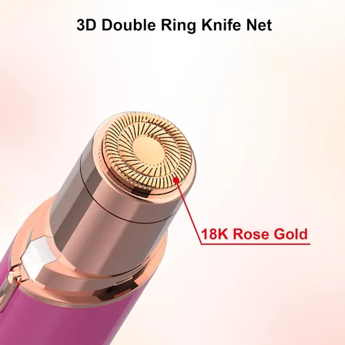 Miniatura 4 de LinMei Cabezales de repuesto para depilación facial para mujer, generación 2 para acabado táctil, herramienta de eliminación de vello facial Rose
