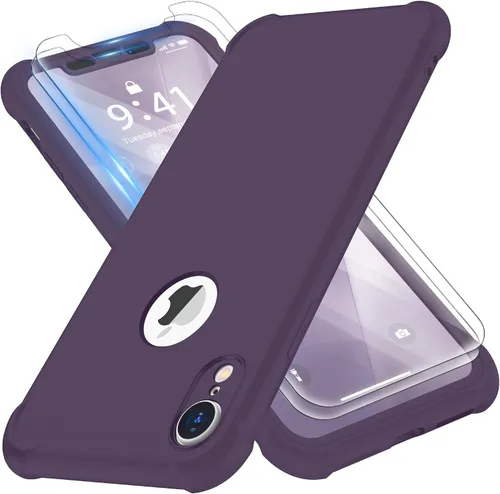 Miniatura 11 de ORETECH Funda para iPhone XR, con [2 x Protectores de Pantalla] [Prueba de Caídas de Grado Militar de 10 Pies] [Protección de Cámara] 360° A Prueba