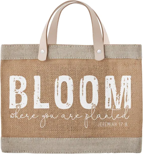 Creative Brands Faithworks - Bolsa de mano inspiradora para el mercado de yute