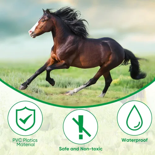 Miniatura 3 de Konohan Cinta métrica de caballo para altura y peso, cinta multifuncional para peso de caballo, medición de peso portátil de PVC para caballos, 8.2