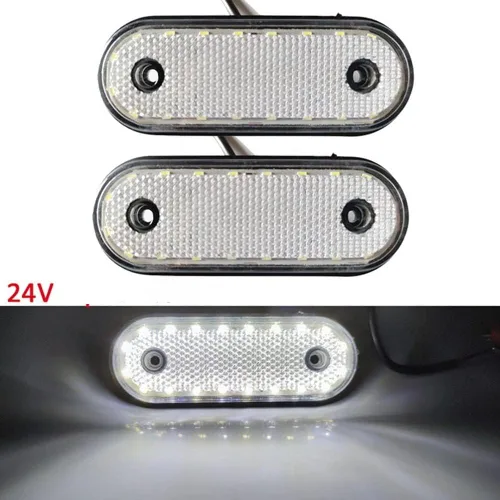 Miniatura 6 de 4 luces de marcador de remolque impermeables de 24 V 4 LED para remolque, luz indicadora de espacio montada en superficie, lámpara indicadora