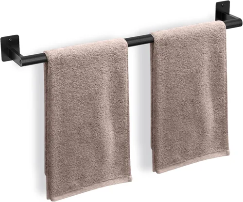 Toallero de baño, toallero de 24 pulgadas para montaje en pared de baño, organizador de toallas de mano resistente, barra de toalla moderna para