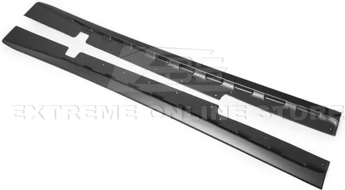 Miniatura 8 de Repuesto para todos los modelos Chevrolet Corvette C5 1997-2004 ZR1 Par de extensión de panel basculante de faldas laterales de estilo extendido