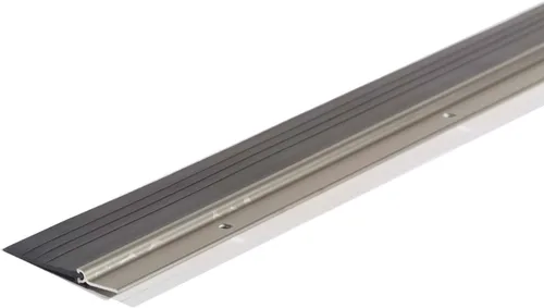 Miniatura 5 de M-D Building Products 69620 Barrido de puerta de 48 pulgadas de aluminio y vinilo plateado, resistente, de montaje con tornillo
