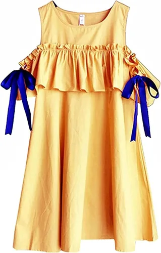 Ropa anti-radiación, vestidos de maternidad para embarazadas, faldas superiores de protección de doble capa EMF Shield Shield*1, mediano, amarillo