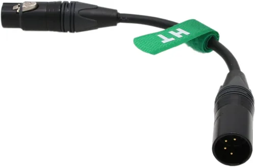 Miniatura 3 de XLR 4 pines macho a XLR 3 pin hembra adaptador cable de extensión de alimentación para batería ARRI RED Canon Sony cámara luz 12-24V 7.9 in