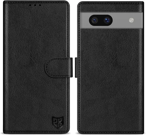 Miniatura 24 de ZZXX Funda tipo cartera para Google Pixel 7 con bloqueo RFID, ranura para tarjetas, función atril, cierre magnético, funda protectora de cuero