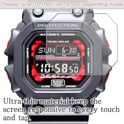 Miniatura 5 de Paquete de 3 protectores de pantalla, compatibles con CASIO W735H-1AV W-735H Series TPU Guard para reloj inteligente inteligente