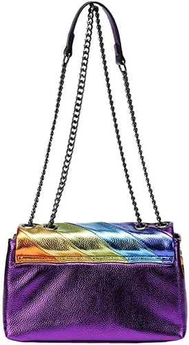 Miniatura 3 de Bolso de hombro para mujer, colorido bolso cruzado bolso de mano, bolso cuadrado para fiesta, noche, elegante y ligero
