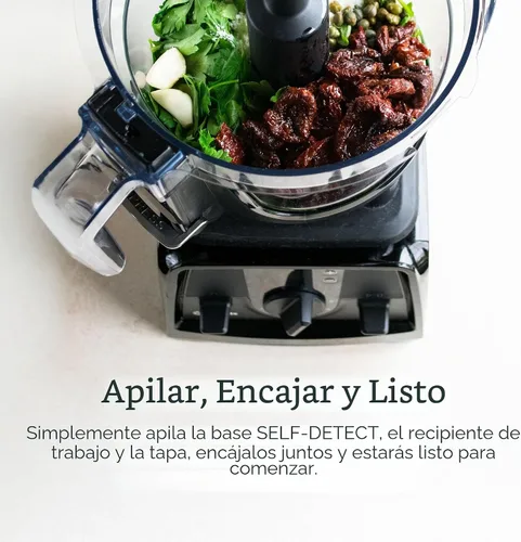 Miniatura 7 de Accesorio para procesador de alimentos de 12 tazas Vitamix con AUTO-DETECCIÓN, libre de BPA, con cuchilla de uso múltiple y dos discos reversibles