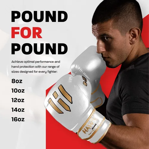 Miniatura 7 de Hawk Sports Guantes de boxeo para hombres y mujeres, cómodos guantes de entrenamiento de boxeo con acolchado de espuma para lanzar golpes de fuerza