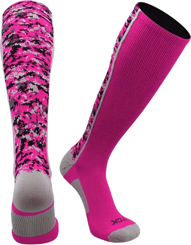 Miniatura 21 de TCK Calcetines de béisbol para jóvenes, niños u hombres, con diseño de camuflaje digital y longitud hasta por encima de la pantorrilla