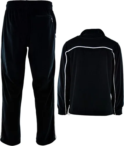 Miniatura 5 de ChoiceApparel Chándal de terciopelo para hombre con bolsillos con cremallera