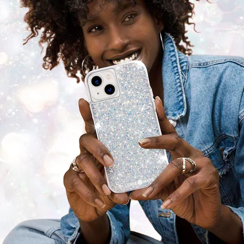 Miniatura 2 de Case-Mate - Funda Twinkle para iPhone 13 Mini con elementos decorativos reflectantes, protección contra caídas desde 10 pies, 5.4 pulgadas, diseño