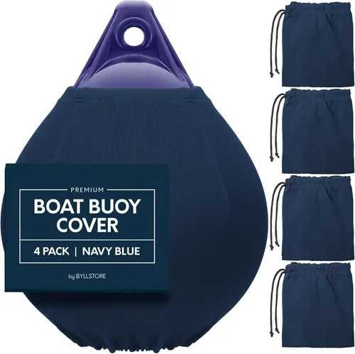 Miniatura 12 de Cubiertas para boya de barco Paquete de 1, 2 y 4 Negro Diámetro x Longitud: 15 ″ x 19 ″ & 17.5 ″ x 21 ″ Poliéster (1 paquete y 17.5 ″ x 21 ″)