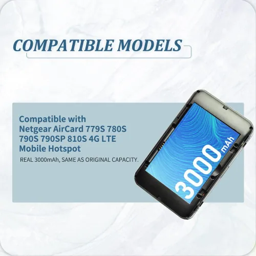 Miniatura 2 de Batería W-7b, nueva batería de repuesto para AT&T Unite Express 2 Netgear Aircard 800s 797s 779S 780S 790S 790S 790SP 810S 4G LTE Mobile Hotspot