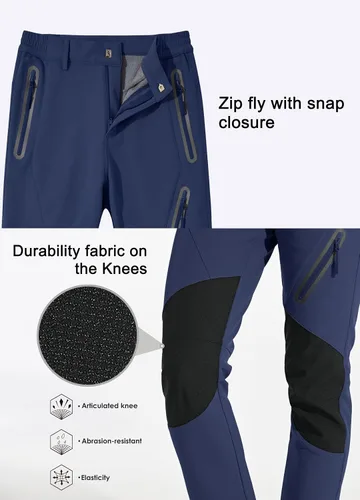Miniatura 5 de Willit Pantalones de nieve para mujer impermeables cálidos pantalones de senderismo para invierno pantalones para exteriores aislados para clima frío