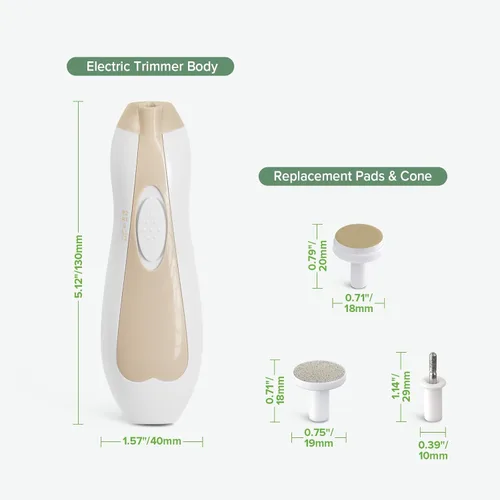 Miniatura 9 de haakaa Kit de cortaúñas eléctrico para bebés, kit de cortaúñas para recién nacidos, niños pequeños o adultos, cuidado de uñas y pies, juego de Acorn