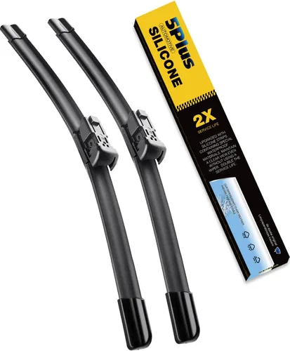 Miniatura 12 de 5 PLUS® Gomas de silicona de repuesto de 26 y 16 pulgadas para limpiaparabrisas de Toyota RAV4 2023-2013, Corolla 2019-2009/Honda Accord 2022-2018