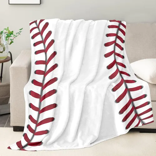 Miniatura 9 de Manta de béisbol suave, regalos para niños de 8 a 12 años, cosas para amantes del béisbol, manta de forro polar única para niños pequeños