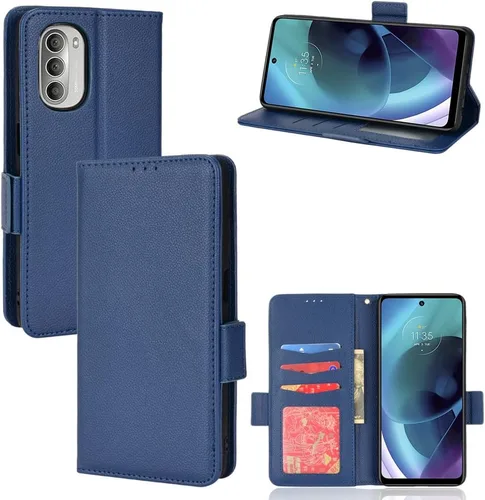 Miniatura 50 de Funda de piel sintética compatible con Motorola Moto E22 4G, funda de piel sintética compatible con Motorola Moto E22i 4G, color negro