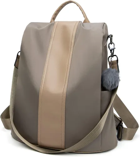 Miniatura 14 de Mochila impermeable liviana de nailon antirrobo para mujer, Negro, M