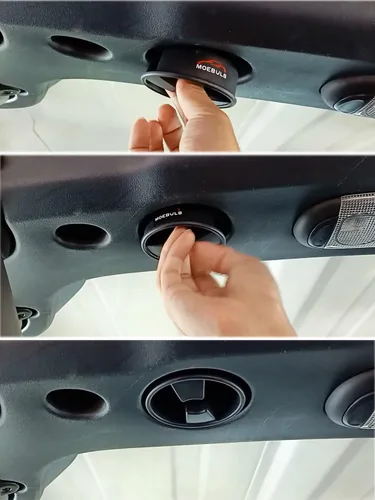 Miniatura 4 de Perilla de tornillo de montaje de panel duro superior rígido, 2 piezas, compatible con Jeep Wrangler JK 2dr y Unlimited 4dr 2007-2019 (negro)