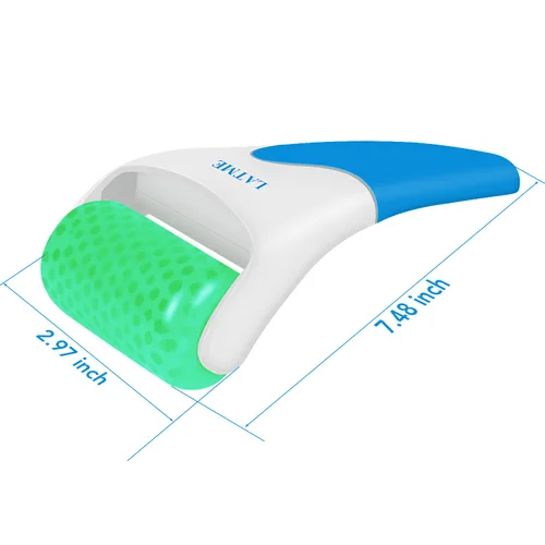 Miniatura 6 de LATME Rodillo de hielo para cara y ojos, regalo para el día de la madre, ayuda con un hinchazón, migraña, alivio del dolor y lesiones menores, Verde