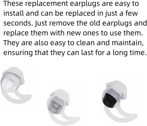 Miniatura 7 de Puntas de silicona para auriculares, puntas de repuesto compatibles con Bose Qc20 Qc30 IE2 SoundSport IE3 SIE2i auriculares Bud Covers Small 3 pares