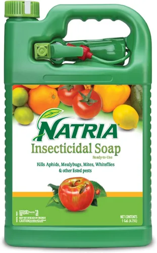 Jabón insecticida Natria, tratamiento listo para usar para insectos de jardín, insecticida para plantas de interior y exterior, 1 galón