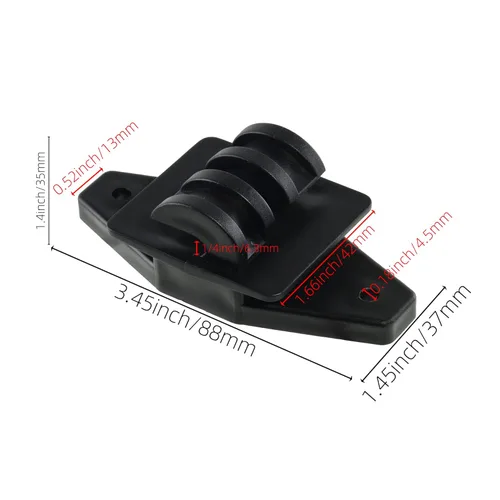 Miniatura 3 de Aisladores eléctricos de garra de poste de madera para valla de alta resistencia, alambre de polietileno de alta resistencia, color negro (25)