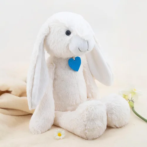 Miniatura 5 de Animales de peluche de conejo, rellenos de cesta de Pascua, bonito conejo para dormir, regalos abrazables para niños, 18.5 pulgadas