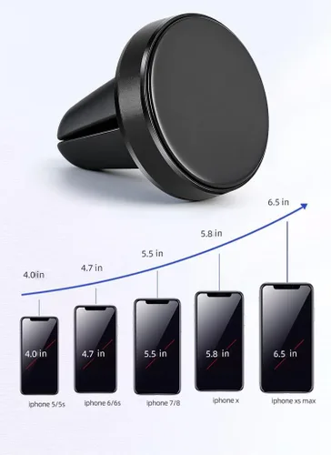Magnetic Phone Holder for car【2 Packs 】【Strong Magnet】phone holders for your car phone holder Mount for Car【4 Metal Plate】Universal Airvent cell