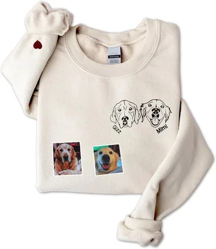 Miniatura 14 de GodLover Custom Dog Mom Embroidered Sweatshirt, Personalized Pet Lover Hoodie, Gift for Women, Mothers Day, Christmas Estilo 03.