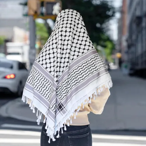 Miniatura 4 de Sakinre Bufanda Palestina Keffiyeh para hombres y mujeres, bufandas militares Shemagh, turbantes para la cabeza, hijab, regalos palestinos