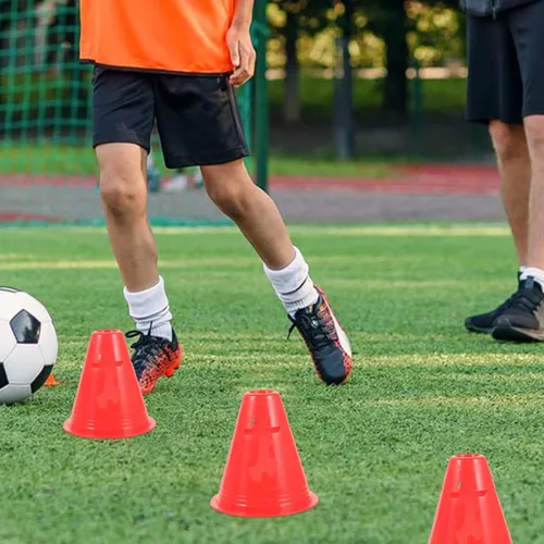 Miniatura 2 de ABOOFAN 20 conos pequeños de entrenamiento de agilidad para fútbol, fútbol, patinaje sobre ruedas, marcadores de plástico para taladros, carreras