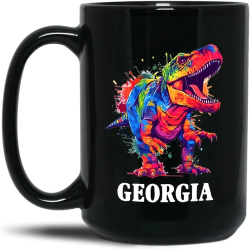 Miniatura 16 de Taza de café personalizada con nombre, taza de café personalizada con animales marinos coloridos del océano, 11 onzas, 15 onzas, taza de cerámica